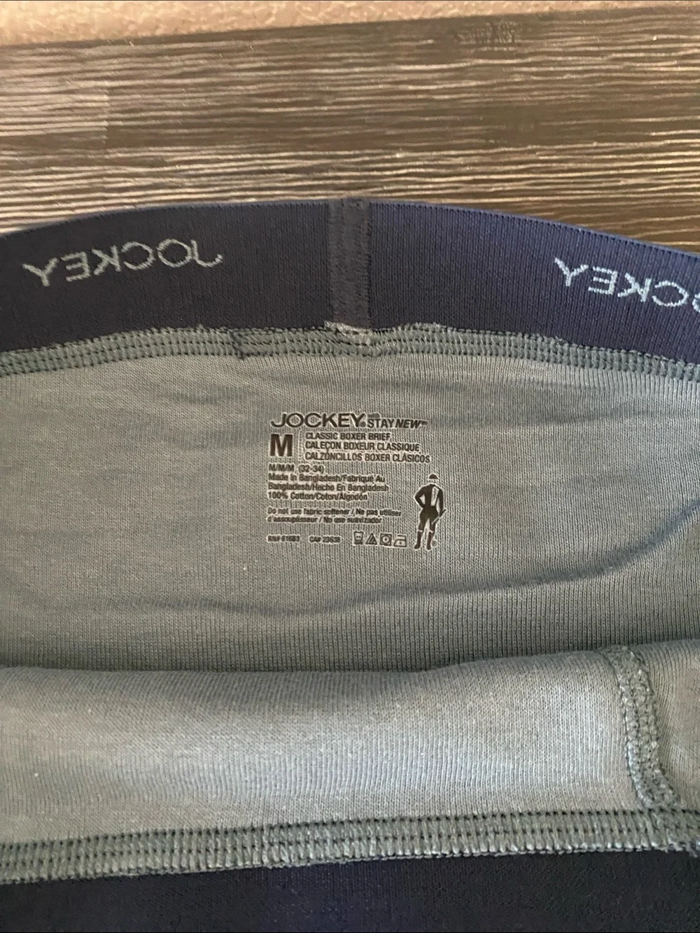 Pack of 3 Jockey/Gap/Hanes Boxer Brief  Size M - Colors